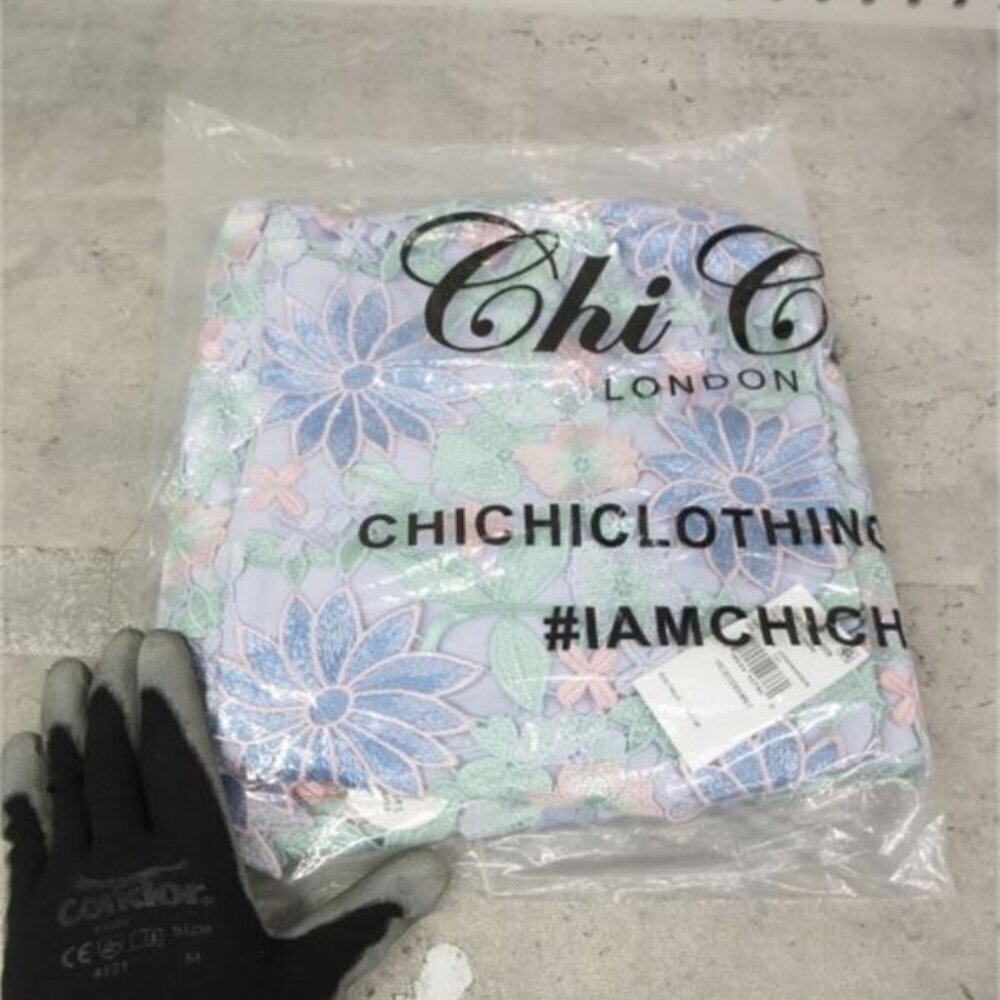 Chi CHI Lindon, NEW! Floral Lace Sheath Dress in Lavender & Mint - Women Dresses - Picture 2 of 5